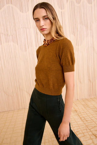 Ulla Johnson Liv Embroidered Cashmere Top