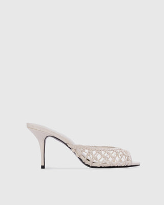 Black Suede Studio Peach Mule