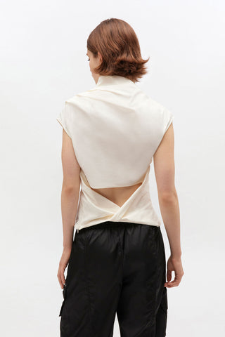 Ganni Stretch Ruched Top