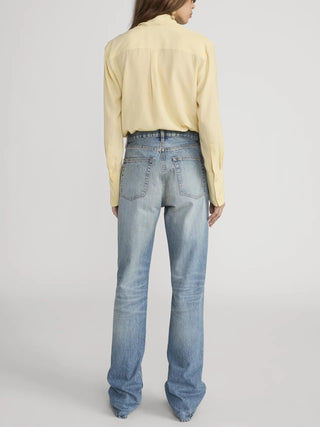 Frame The Silk Modern Tie Blouse