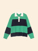 Navy Green Stripe