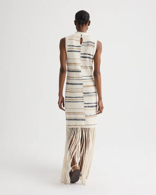 TWP Fringe Sleeveless Dress