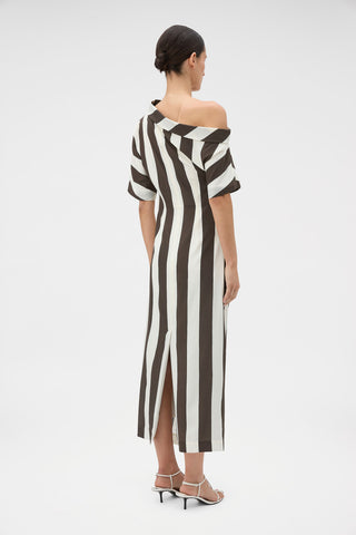 Oroton Slub Asymmetrical Dress