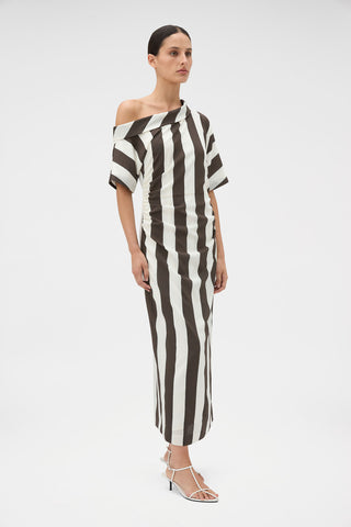 Oroton Slub Asymmetrical Dress