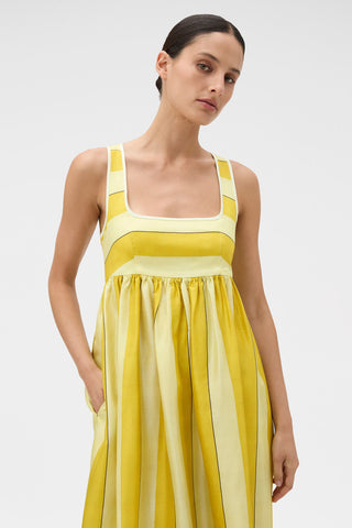 Oroton Slub Stripe Sundress