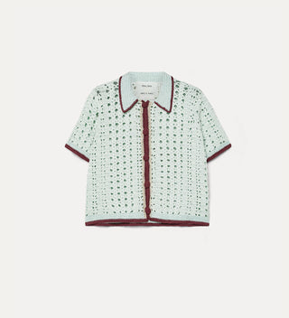 Forte Forte "Cable' Luxe" Crochet Polo