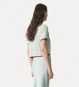Forte Forte "Cable' Luxe" Crochet Polo