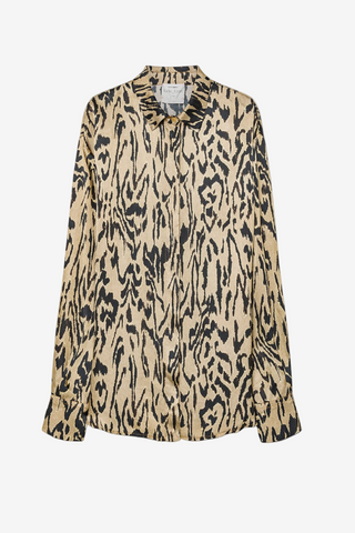 Forte Forte "Moiree" Satin Oversized Shirt