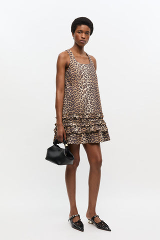 ganni mini dress Ganni Cotton Poplin U-Neck Mini Dress – Aria
