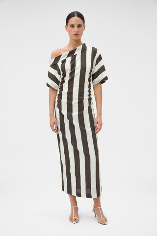 Oroton Slub Asymmetrical Dress