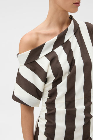 Oroton Slub Asymmetrical Dress