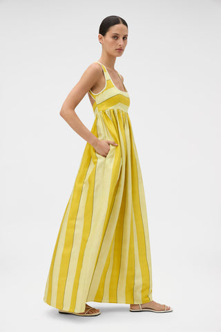 Oroton Slub Stripe Sundress