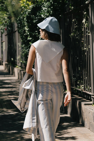 The Tiny Big Sister Scarf Neck Blouse