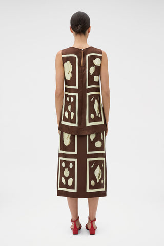 Oroton Graphic Shell Skirt