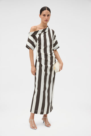 Oroton Slub Asymmetrical Dress