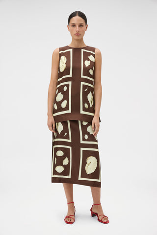 Oroton Graphic Shell Skirt