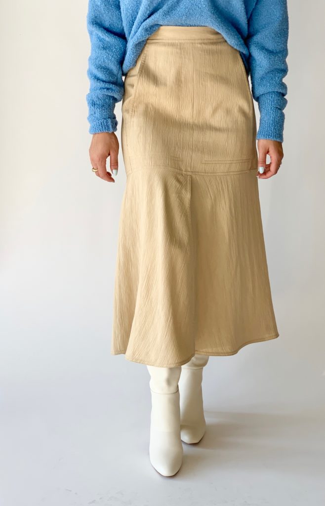 tibi plisse skirt